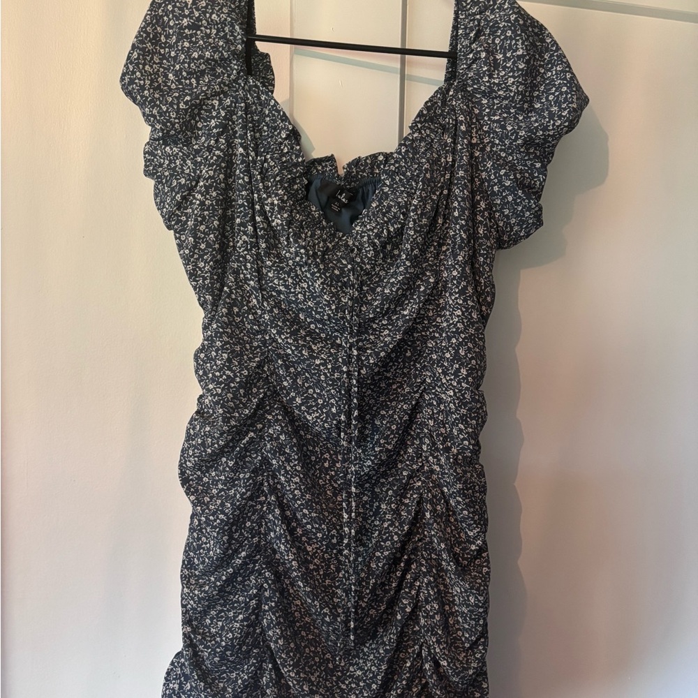 Floral Ruched Dress